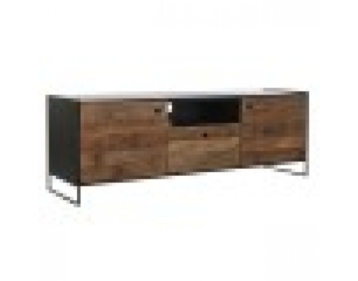 ТВ шкаф DKD Home Decor 144,5 x 40 x 51 cm Черен Оранжев Рециклирано дърво Бор ТВ шкаф DKD Home Decor 144,5 x 40 x 51 cm Черен Оранжев Рециклирано дърво Бор