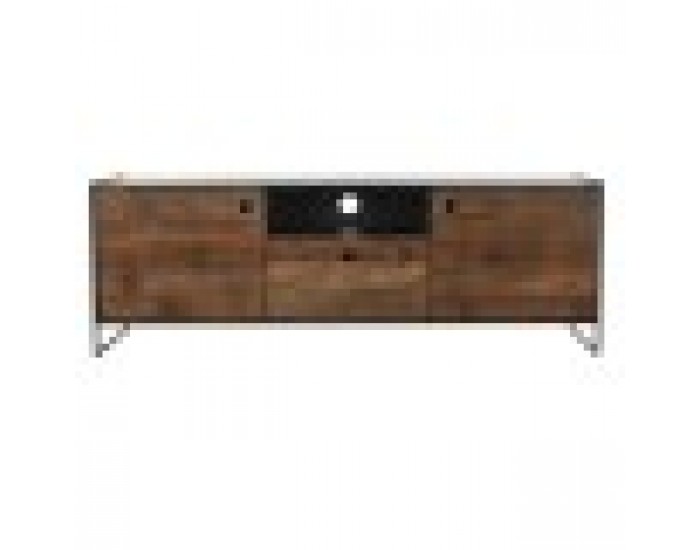 ТВ шкаф DKD Home Decor 144,5 x 40 x 51 cm Черен Оранжев Рециклирано дърво Бор ТВ шкаф DKD Home Decor 144,5 x 40 x 51 cm Черен Оранжев Рециклирано дърво Бор