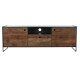 ТВ шкаф DKD Home Decor 144,5 x 40 x 51 cm Черен Оранжев Рециклирано дърво Бор ТВ шкаф DKD Home Decor 144,5 x 40 x 51 cm Черен Оранжев Рециклирано дърво Бор