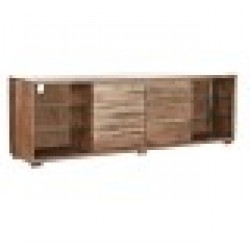 ТВ шкаф DKD Home Decor Кафяв Кристал Aкациево дърво - Холни маси