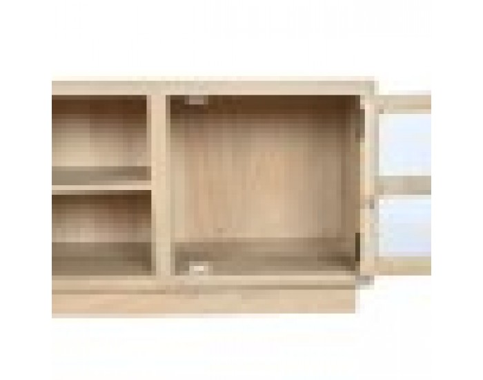 ТВ шкаф Home ESPRIT Естествен Кристал Дърво манго 135 x 35 x 52 cm ТВ шкаф Home ESPRIT Естествен Кристал Дърво манго 135 x 35 x 52 cm