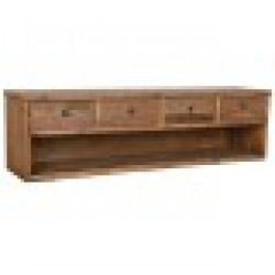 ТВ шкаф Home ESPRIT Кафяв Бор Рециклирано дърво 200 x 45 x 55 cm - Маси