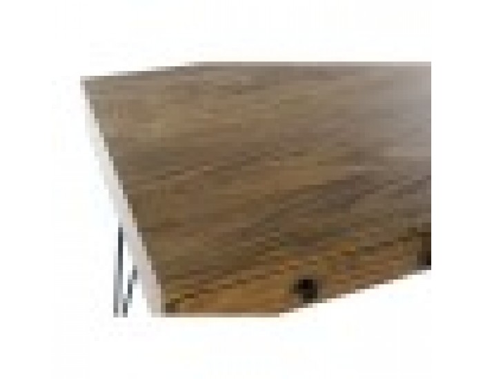 Бюро DKD Home Decor Естествен Черен Метал (115 x 55 x 76 cm)