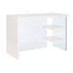 Бюро DKD Home Decor Бял Прозрачен Кристал Дървен MDF 120 x 50 x 76 cm