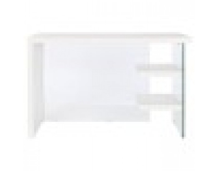 Бюро DKD Home Decor Бял Прозрачен Кристал Дървен MDF 120 x 50 x 76 cm