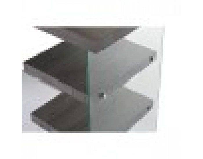 Бюро DKD Home Decor Кристал Сив Прозрачен MDF калено стъкло (120 x 50 x 76 cm)