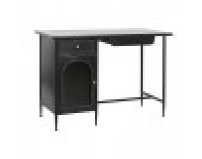 Бюро DKD Home Decor Черен Метал Кристал 120 x 50 x 80 cm