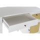 Бюро DKD Home Decor Ела Бял Pатан (140 x 50 x 76 cm) Бюро DKD Home Decor Ела Бял Pатан (140 x 50 x 76 cm)
