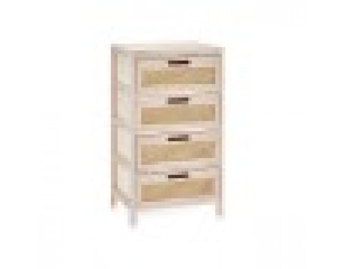 Скрин GiftDecor Rattan Естествен 40 x 73 x 29 cm 4 чекмеджета