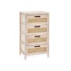 Скрин GiftDecor Rattan Естествен 40 x 73 x 29 cm 4 чекмеджета