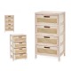 Скрин GiftDecor Rattan Естествен 40 x 73 x 29 cm 4 чекмеджета