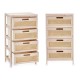 Скрин GiftDecor Rattan Естествен 40 x 73 x 29 cm 4 чекмеджета