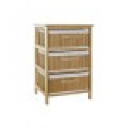 Скрин DKD Home Decor Естествен Бамбук Дърво от пауловния 42 x 32 x 63 cm - Скринове