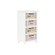 Скрин DKD Home Decor Сив Бежов Розов Бял Детски (40 x 29 x 73,5 cm)