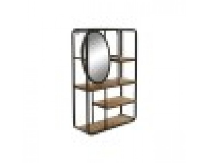 Лавица DKD Home Decor 39,5 x 13,5 x 60 cm Метал Дървен MDF