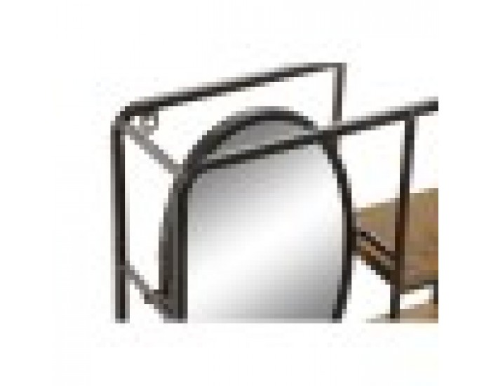 Лавица DKD Home Decor 39,5 x 13,5 x 60 cm Метал Дървен MDF