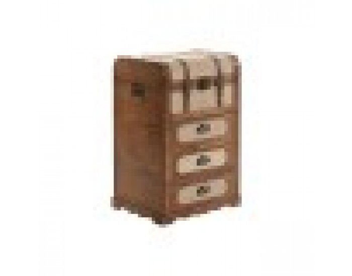 Скрин Home ESPRIT Кафяв Бежов Alpino 45 x 35 x 71,5 cm