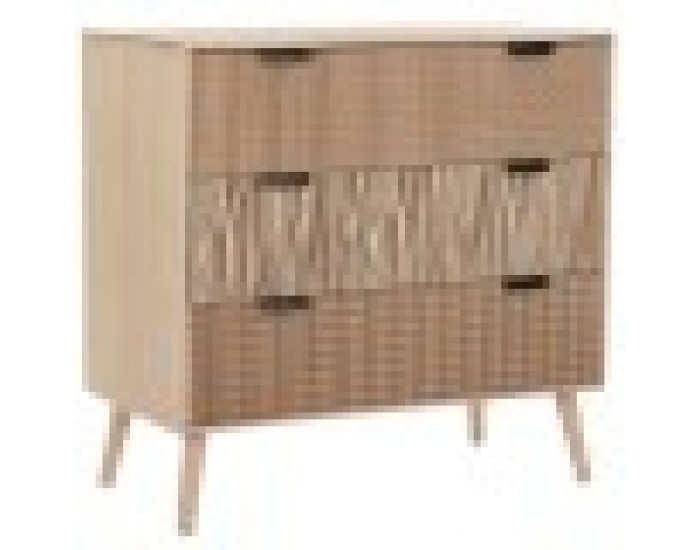 Скрин DKD Home Decor Ела Кафяв MDF (80 x 40 x 77 cm)