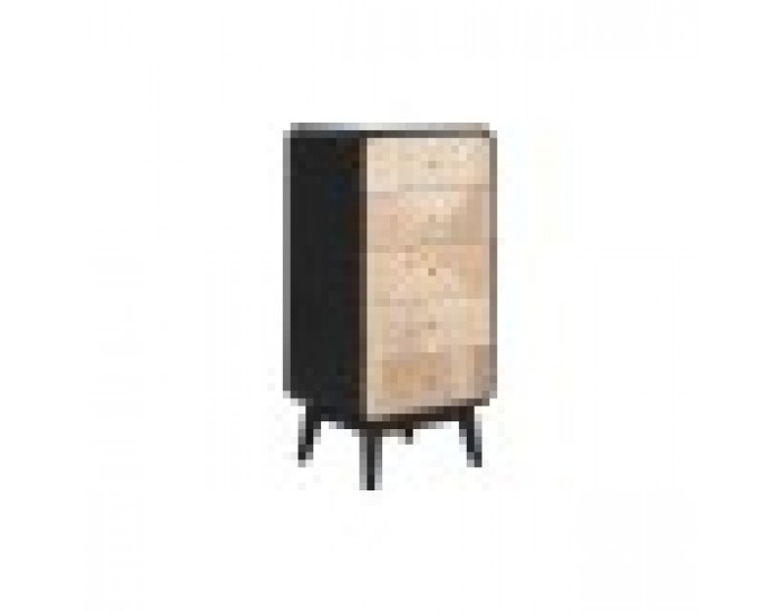 Скрин DKD Home Decor 48,3 x 35 x 100 cm Черен Дървен Скрин DKD Home Decor 48,3 x 35 x 100 cm Черен Дървен