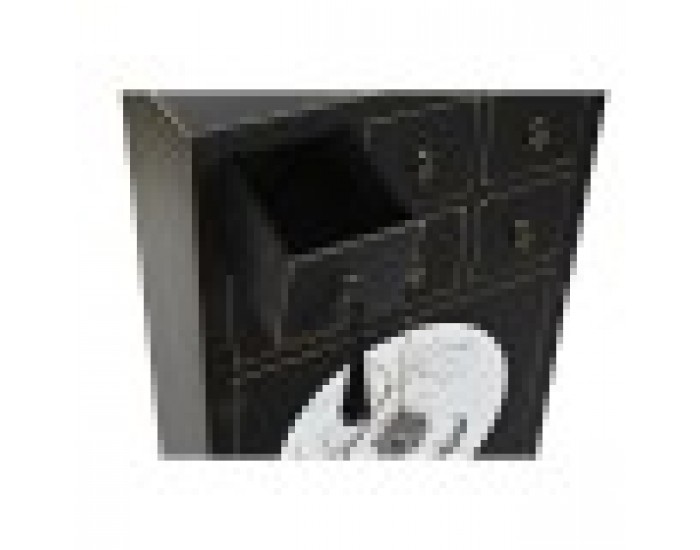 Скрин DKD Home Decor Ела Черен Ориенталски Дървен MDF (63 x 28 x 101 cm)