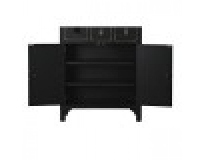 Скрин DKD Home Decor Ела Черен Ориенталски Дървен MDF (63 x 28 x 101 cm)