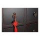 Скрин DKD Home Decor Черен Червен Многоцветен Ела Дървен MDF Ориенталски 63 x 27 x 101 cm