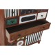 Скрин DKD Home Decor Дървен Кафяв Многоцветен Модерен Дървен MDF (90 x 40 x 104 cm) Скрин DKD Home Decor Дървен Кафяв Многоцветен Модерен Дървен MDF (90 x 40 x 104 cm)