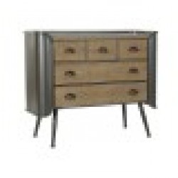 Скрин DKD Home Decor Сив Естествен Метал Ела Loft 97 x 37 x 79 cm - Скринове
