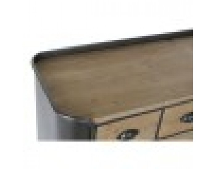 Скрин DKD Home Decor Сив Естествен Метал Ела Loft 97 x 37 x 79 cm Скрин DKD Home Decor Сив Естествен Метал Ела Loft 97 x 37 x 79 cm