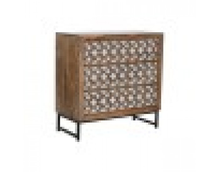 Скрин Home ESPRIT Кафяв Черен Сребрист Дърво манго Огледало Индианец 80 x 38 x 80 cm Скрин Home ESPRIT Кафяв Черен Сребрист Дърво манго Огледало Индианец 80 x 38 x 80 cm