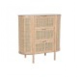 Скрин Home ESPRIT Естествен каучук Модерен 80 x 39 x 80 cm - Скринове