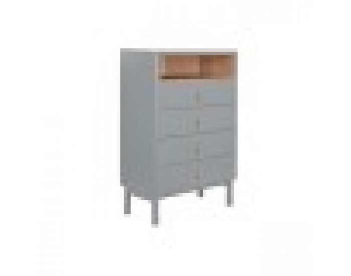 Скрин Home ESPRIT Син Сив полипропилен Дървен MDF 80 x 40 x 117 cm Скрин Home ESPRIT Син Сив полипропилен Дървен MDF 80 x 40 x 117 cm