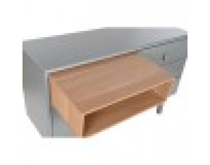 Скрин Home ESPRIT Син Сив Естествен полипропилен Дървен MDF 120 x 40 x 75 cm