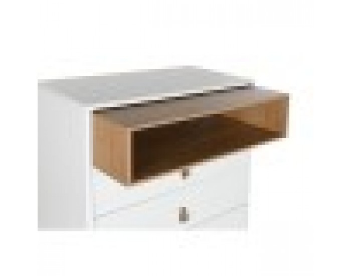 Скрин Home ESPRIT Бял Естествен полипропилен Дървен MDF 80 x 40 x 117 cm