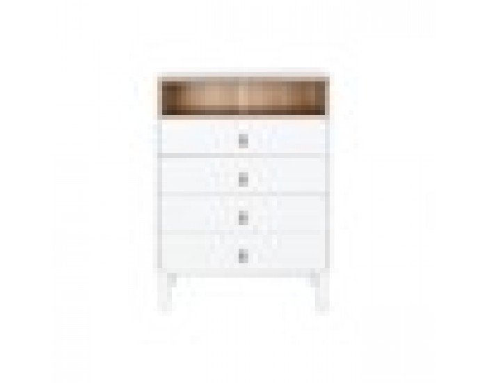 Скрин Home ESPRIT Бял Естествен полипропилен Дървен MDF 80 x 40 x 117 cm