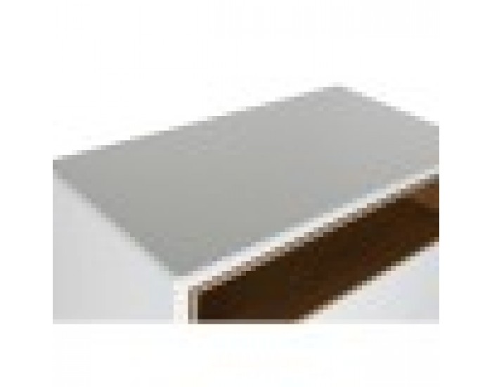 Скрин Home ESPRIT Бял Естествен полипропилен Дървен MDF 80 x 40 x 117 cm