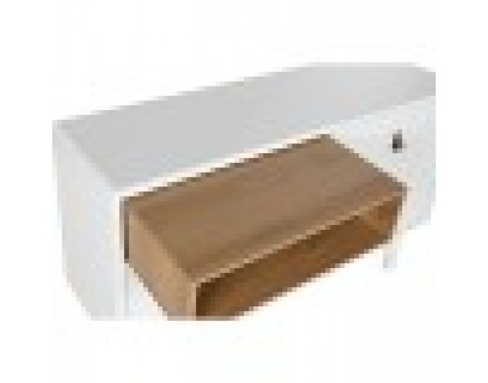 Скрин Home ESPRIT Бял Естествен полипропилен Дървен MDF 120 x 40 x 75 cm Скрин Home ESPRIT Бял Естествен полипропилен Дървен MDF 120 x 40 x 75 cm