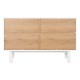 Скрин Home ESPRIT Бял Естествен полипропилен Дървен MDF 120 x 40 x 75 cm Скрин Home ESPRIT Бял Естествен полипропилен Дървен MDF 120 x 40 x 75 cm