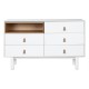 Скрин Home ESPRIT Бял Естествен полипропилен Дървен MDF 120 x 40 x 75 cm Скрин Home ESPRIT Бял Естествен полипропилен Дървен MDF 120 x 40 x 75 cm