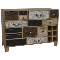 Скрин DKD Home Decor 114 x 39 x 80 cm Метал Колониален Дърво манго - Скринове