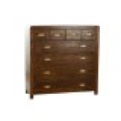 Скрин DKD Home Decor Кафяв Златен Aкациево дърво Естествен Колониален 110 x 40,5 x 110 cm - Скринове