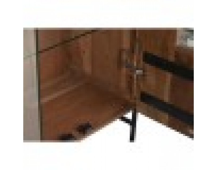 Витрина DKD Home Decor 80 x 40 x 197 cm Кристал Алуминий Aкациево дърво