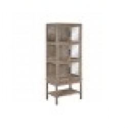 Витрина Home ESPRIT Естествен тиково дърво 76 x 48 x 198 cm - Скринове