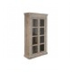 Витрина Home ESPRIT Бял Дърво манго 120 X 44 X 210 cm - Скринове