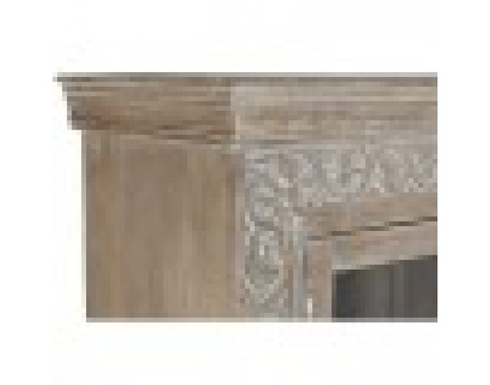 Витрина Home ESPRIT Бял Дърво манго 120 X 44 X 210 cm Витрина Home ESPRIT Бял Дърво манго 120 X 44 X 210 cm