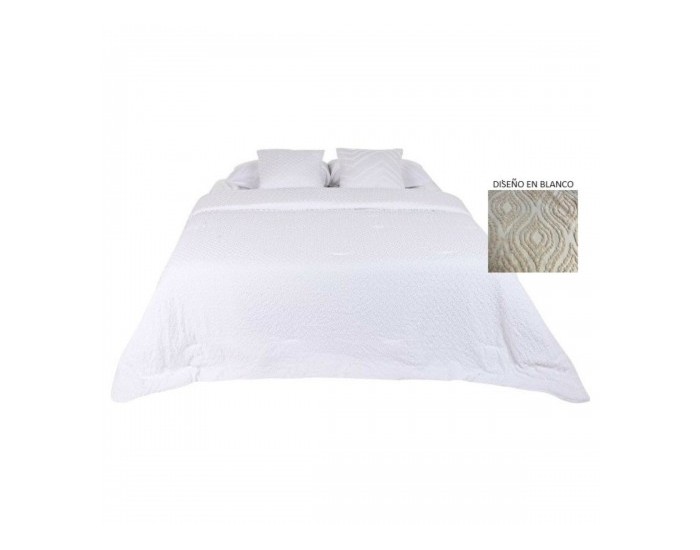 Покривка за легло Home ESPRIT Бял 180 x 260 cm Покривка за легло Home ESPRIT Бял 180 x 260 cm