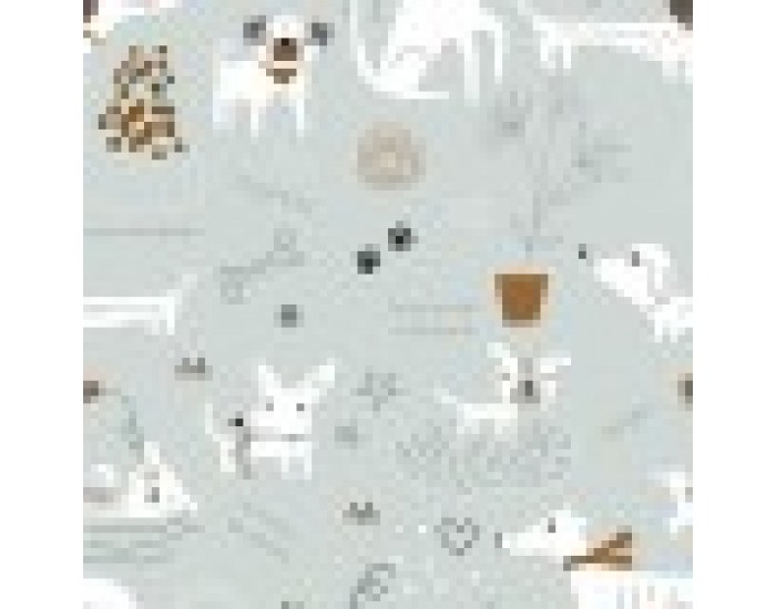 Покривка за легло Panzup Dogs 3 (250 x 260 cm) (150 /160 легло)