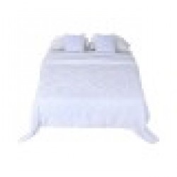 Покривка за легло Home ESPRIT Бял 240 x 260 cm - Шалтета