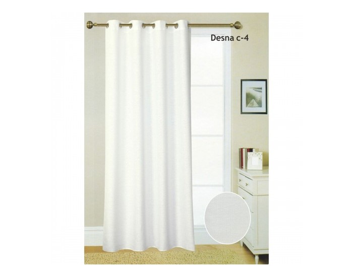 Завеса Hosteline DESNA Бял 140 x 260 cm