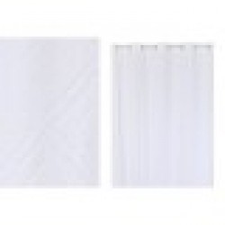 Завеса Home ESPRIT Бял 140 x 260 x 260 cm Бродерия - Завеси, Пердета и Кoрнизи